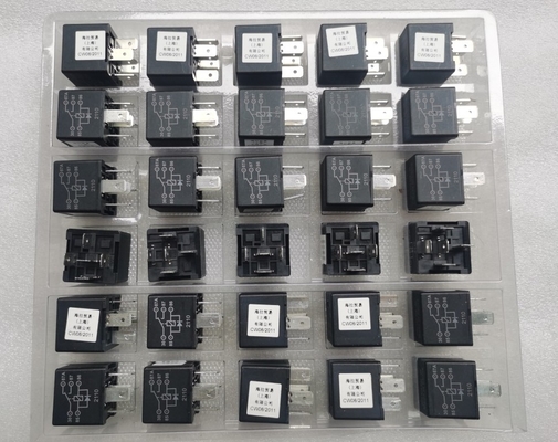 Hella Relay 4RD 933 332-09 5 PIN 24V เครื่องจักรก่อสร้างอะไหล่ 10/20A สำหรับ SANY