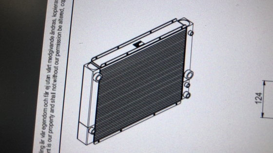 60342448 แผงพิเศษสำหรับ Evaporator Cooler ออยล์คูลเลอร์ 505414041011 Parker สำหรับ SANY รถยกซ้อน