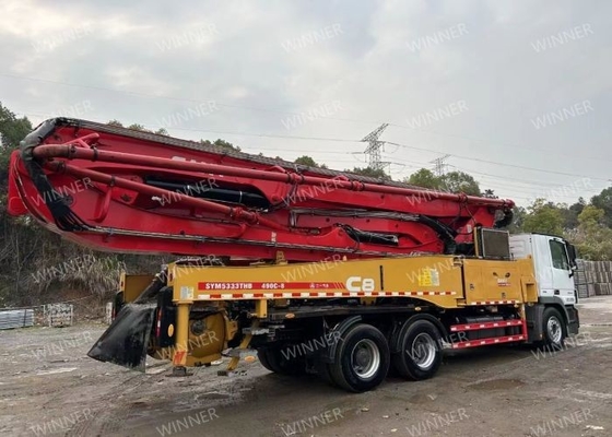 2019 รถปั๊มคอนกรีตมือสอง 49M รถปั๊มคอนกรีตมือสอง 3 เพลา