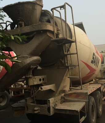 2019 รถผสมรถบรรทุกมือสอง Sany 12Cubic ความจุ 10200×2530×3990mm